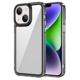 För iPhone 15 Mjuk TPU + Hård PC Genomskinlig Anti-reptelefonfodral Mobiltelefonfodral.