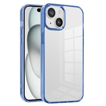 För iPhone 15-skal Anti-fall Transparenta PC+TPU-telefonfodral