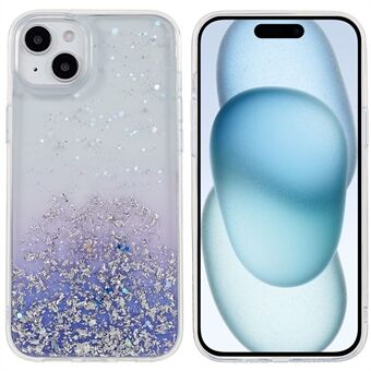 DFANS Starlight Shining-serien för iPhone 15 Fodral Stiligt Glitterigt PC+TPU Telefonfodral