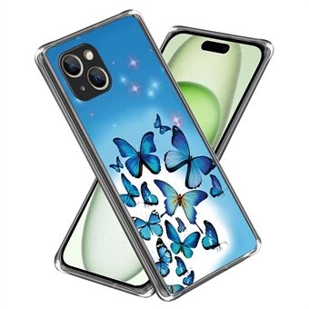 För iPhone 15 Mobiltelefon Fodral TPU Mönstertryck Design Skyddsskal