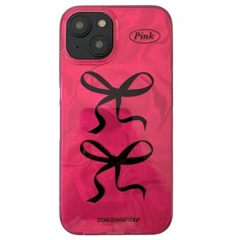 För iPhone 15 TPU-skal IMD Bowknot-mönster Mobiltelefonfodral - Ros