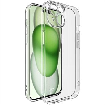 IMAK UX-5-serien för iPhone 15-skal Slim Fit Kristallklart TPU-telefonfodral