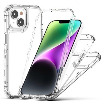 För iPhone 14 Plus / 15 Plus-skal Acryl+TPU Clear skyddande fodral mot stötar