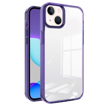 För iPhone 15 Plus Transparent Telefonfodral TPU PC Halkfritt Stötsäkert Baksideskydd