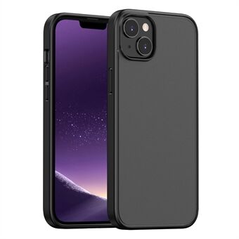 Magi-serien Frostat genomskinligt bakomlock till iPhone 15 Plus, TPU + PC-telefonfodral med anti-fingeravtryckskapacitet.