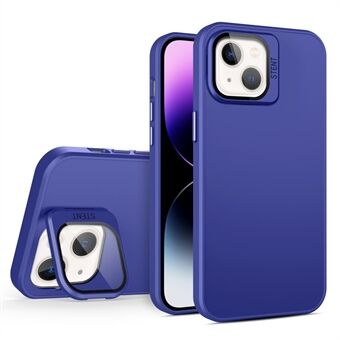 Stötskyddande skal för iPhone 15 Plus Case PC+TPU-ställfodral med glasskärmsfilm