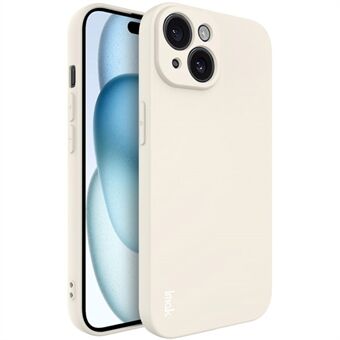 IMAK UC-4-serien för iPhone 15 Plus fodral, flexibel TPU-telefonöverdrag med rak kant.