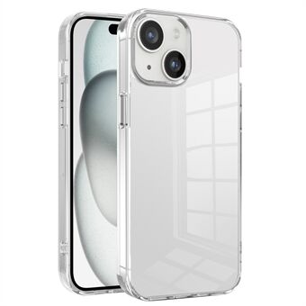 För iPhone 15 Plus Klar Hölje Anti-Drop Slim PC+TPU Telefonskyddare