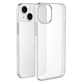 BOROFONE Ice Series för iPhone 15 Plus fall tunn passform mjukt TPU transparent telefon skyddande skal