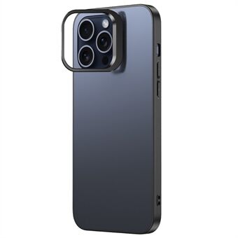 För iPhone 15 Pro-fodral i PC + TPU med matt baksida, osynlig hållare