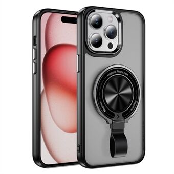 För iPhone 15 Pro Kickstand Case TPU+PC Magnetiskt Telefonfodral med Rem