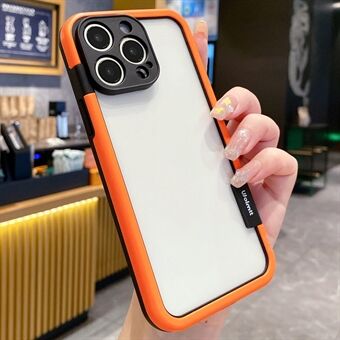 WOLMTT För iPhone 15 Pro Fodral Färgglad Ram Mjuk TPU Genomskinligt Telefonskal