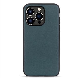 Äkta koskinn+TPU-telefonfodral för iPhone 15 Pro, stöttåligt mobilfodral.