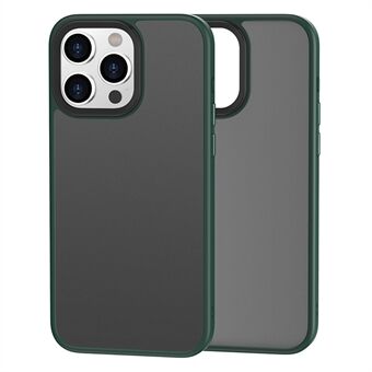 För iPhone 15 Pro Matt Telefonfodral Stöttåligt PC+TPU Skal med hudkänsla