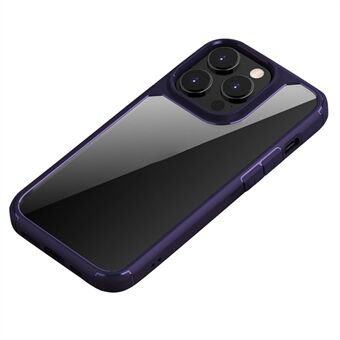 Försvarsrustningsserie för iPhone 15 Pro Clear Bakomlokal TPU + PC Skyddande Stöttåligt Telefonfodral