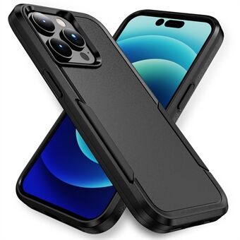 För iPhone 15 Pro PC+TPU Stöttåligt Telefonfodral Anti-drop Bakskyddande Överdrag.