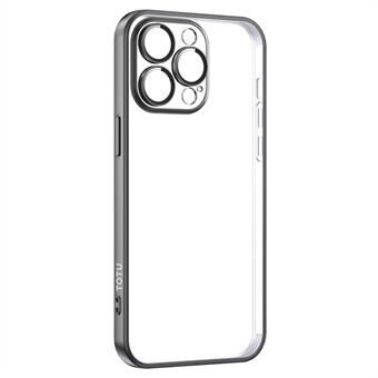 TOTU PC-02 För iPhone 15 Pro Telefonfodral PC Linskydd Elektroplätering TPU-omslag