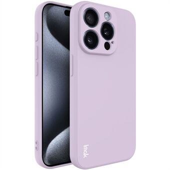 IMAK UC-4-serien för iPhone 15 Pro-fodral, rakt kantigt flexibelt TPU-telefonfodral.