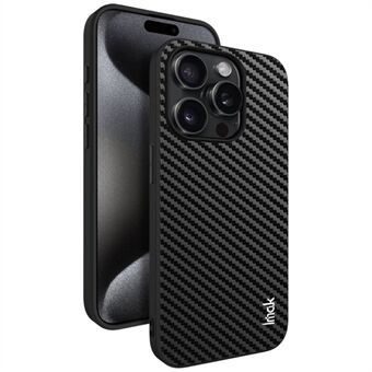 IMAK LX-5-serien för iPhone 15 Pro Case PU-läderbelagd PC+TPU-telefonöverdrag