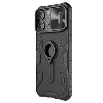 NILLKIN CamShield Armor för iPhone 15 Pro-fodral Skjutkamera skydd PC + TPU-telefonfodral.