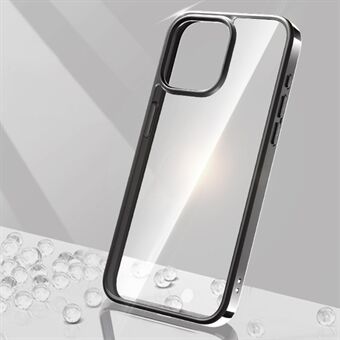 X-LEVEL För iPhone 15 Pro Transparent skal Anti-Rep PC+TPU Elektropläterad Telefonskydd