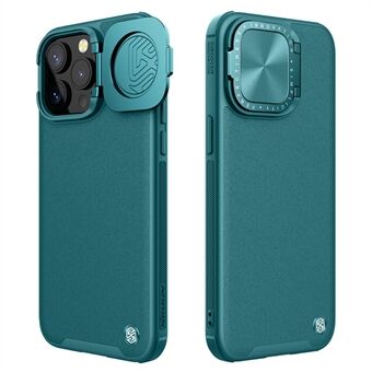 NILLKIN CamShield Prop för iPhone 15 Pro Case Linsskydd PU-läder+PC+TPU-telefonfodral