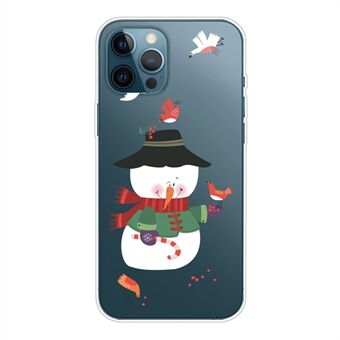 För iPhone 15 Pro-skal Xmas-mönstertryckning Mjukt TPU-skyddande telefonfodral