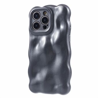För iPhone 15 Pro Telefonfodral Anti-repande Vågig Kant TPU-skal