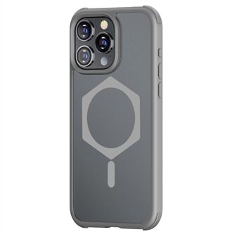 För iPhone 15 Pro mobiltelefonskal TPU+PC Anti-drop Matttäckning Kompatibel med MagSafe