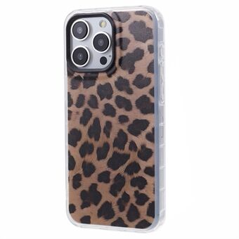 SDT-serien för iPhone 15 Pro skal med IMD-leopardmönster, skyddande telefonfodral.