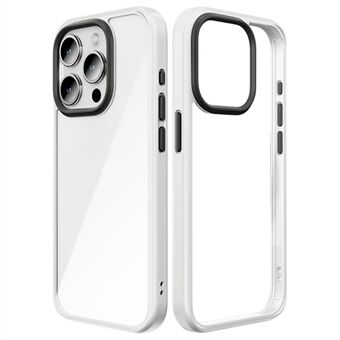 ROCK För iPhone 15 Pro-fodral TPU+PC Repfritt Genomskinligt Panel Telefonbaksida