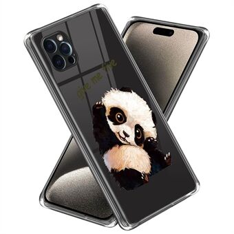 Till iPhone 15 Pro mjuk TPU-telefonskal mönstertrycktelefonfodral