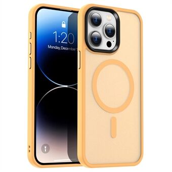 För iPhone 15 Pro Max Fodral TPU+PC Hud-touch Telefonskal Kompatibel med MagSafe