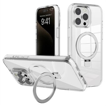 G Style För iPhone 15 Pro Max Skal TPU+PC Telefonfodral Ringhållare Kompatibel med MagSafe