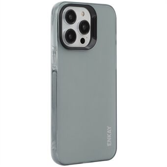 ENKAY HAT PRINCE För iPhone 15 Pro Max Fodral Halvtransparent Matt TPU Stötsäkert Telefonfodral