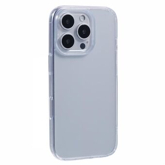 KIGC För iPhone 15 Pro Max Transparent Fodral TPU+PC Skyddande Stöttåligt Telefonfodral