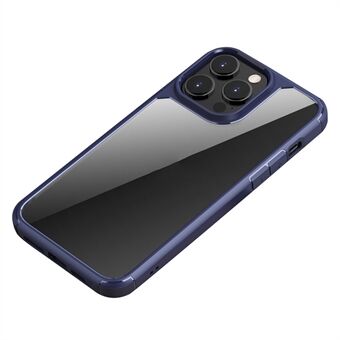 Försvarsserie för iPhone 15 Pro Max genomskinligt skal TPU + PC anti-fall telefonfodral.