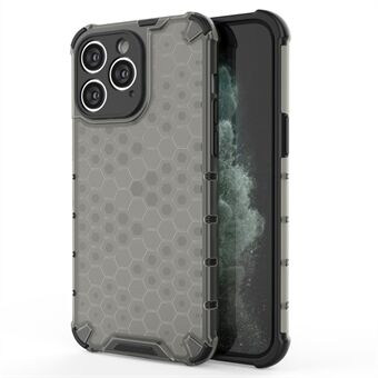 Slim-fit mobiltelefonfodral för iPhone 15 Pro Max, TPU och PC-telefonskal med honungsstavstextur