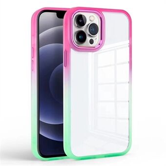 För iPhone 15 Pro Max Gradient Color Design mobilskal, Anti-Scratch TPU + PC Transparent skydd