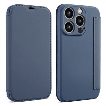 Skin-Touch Mobilfodral för iPhone 15 Pro Max, Stöttåligt Korthållare Flytande Silikon Ställfodral