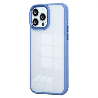 Baksida till iPhone 15 Pro Max, godiskulörad högtransparent TPU+PC hudliknande mobilskal