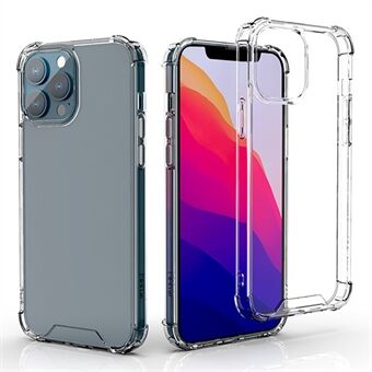 För iPhone 15 Pro Max Stötsäkra Hörn TPU + Akryl Telefonfodral HD Klar Mobilskal