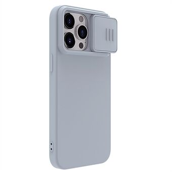 NILLKIN För iPhone 15 Pro Max hölje PC + Silikon Skjutkamera lock Telefonhölje Kompatibel med MagSafe