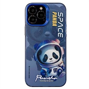 För iPhone 15 Pro Max-dator+TPU mobilskydd, Panda Astronaut-mönster tryckningsskydd.