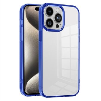 För iPhone 15 Pro Max-fodral, anti-drop genomskinligt PC+TPU-telefonfodral.