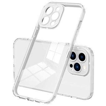 För iPhone 15 Pro Max-skal TPU + PC Transparent Smartphone Anti-drop Cover