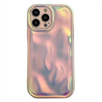 För iPhone 15 Pro Max Meteoritmönster skal med lasergradient TPU-telefonfodral