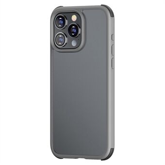 För iPhone 15 Pro Max mobiltelefonfodral TPU+PC Kontrastfärg Matt Anti-fall Bakomslag