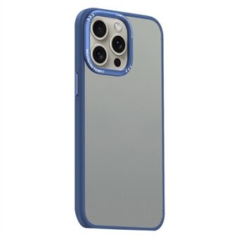 För iPhone 15 Pro Max Matt Telefonfodral Metallinsram Skyddande skal