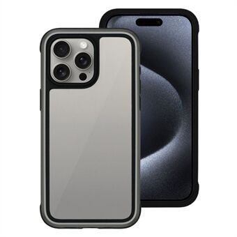 KZDOO För iPhone 15 Pro Max Stötsäkert skal TPU+PC+Metallram ARES Telefonfodral.